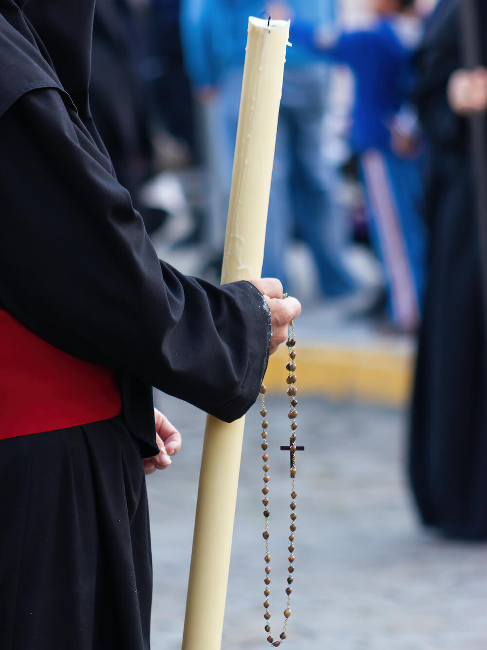 Nazareno con vela y rosario